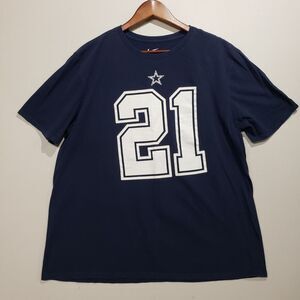 Dallas Cowboys Mens T Shirt Short Sleeve XL Blue Nike Elliott #21 NFL